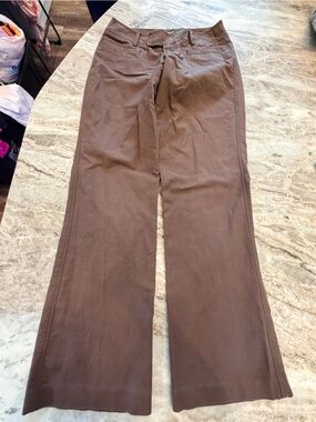 Eddie Bauer Blakely Fit Brown Stretch Straight Pants Size 4